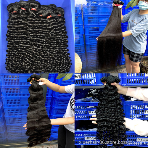 12A 10A Cuticle Aligned Virgin Hair, Double Weft human Hair Extension Vendors, Raw Unprocessed Mink Brazilian Hair Bundles